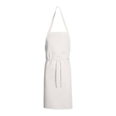 Vf Imagewear Chef Designs 1430WH3033, Unisex Mid Length Bib Apron, White, 30" x 33" 1430WH3033